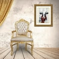 thumbnail image 3 of Borges, Victoria 15x18 Gold Ornate Wood Framed with Double Matting Museum Art Print Titled - Yuletide Cow I, 3 of 4