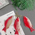 thumbnail image 4 of 3pcs Artificial Floating Goldfish Plastic Fish Small Fake Red Floating Artificial Goldfish Ornament Real Natural for Aquarium Decoration (Red), 4 of 5