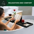 thumbnail image 5 of WOOD Premium Bathtub Tray - Expandable Bath Tray for Tub - Luxury Bathtub & Bathroom Accessories, 5 of 10