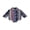 Blue, variant on Baby Boy Cowboy Romper Shirt Button Down Lapel Neck Long Sleeve one-piece Western Clothes