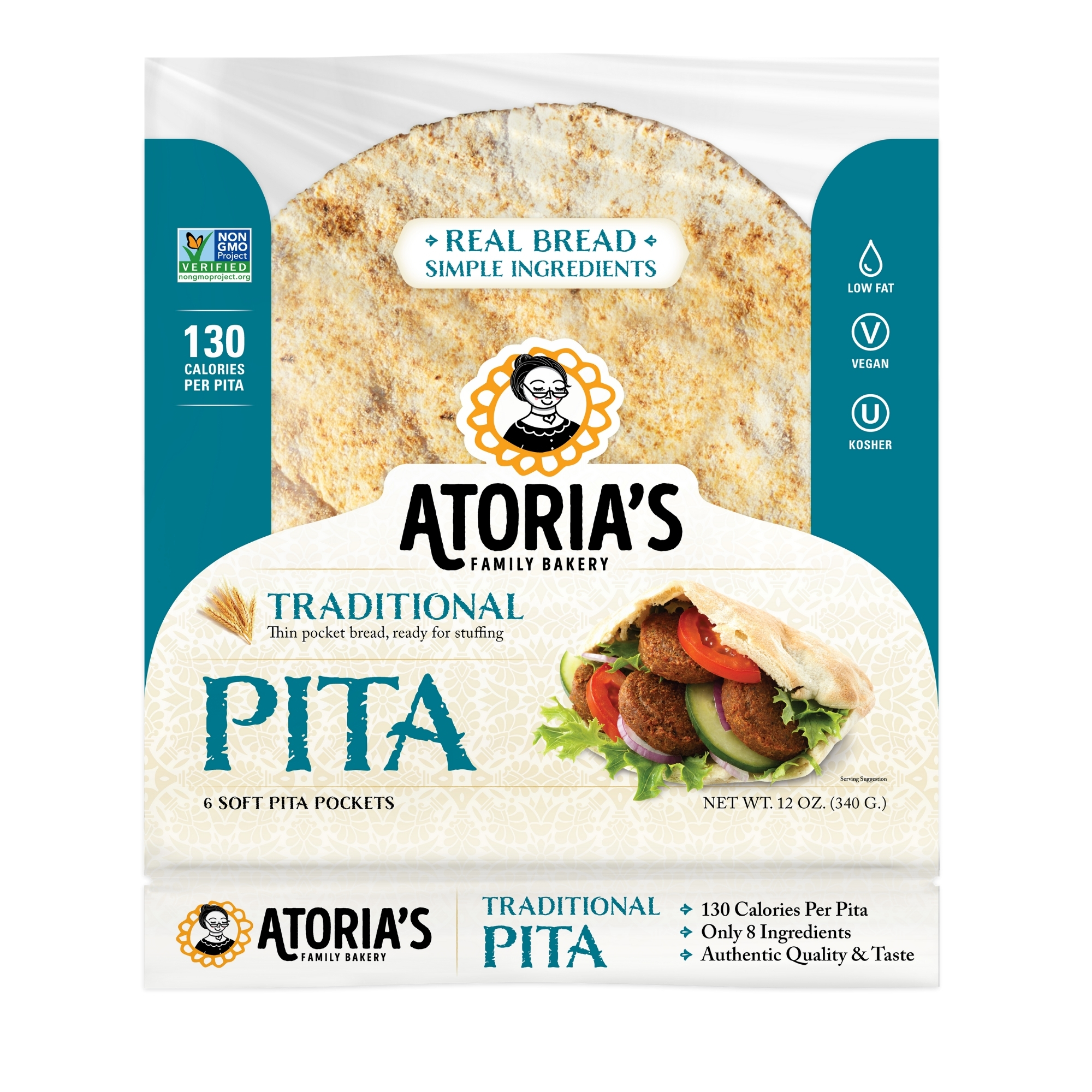 Atoria’s Family Bakery Traditional Pita bread │ Perfect for sandwich