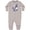 AC-Heather Grey, variant on First Mate with Anchor and Banner Baby Fleece Romper