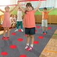 thumbnail image 5 of Alfombra Circles IKAYAS, 60 unidades, 10 cm, con puntos rojos, 5 of 5