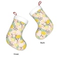 thumbnail image 3 of Disketp Lemon Leaves Christmas Stockings, Xmas Stocking for Family Holiday Season Décor, Personalized Holiday Indoor Decorations, 3 of 7