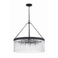 thumbnail image 6 of EMO-5406-BF Crystorama Lighting Emory - 8 Light Chandelier-24.75 Inches Tall and 24 Inches Wide-Black Forged Finish    -Traditional Installation, 6 of 17