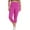 Hot Pink, variant on Under $10 High Waisted Capri Leggings for Women Buttery Soft Tummy Control Athletic Workout Yoga Capris Pants Cropped Trousers