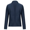 thumbnail image 4 of Idoravan Cardigans for Women Plus Sizes Clearance Women Casual Fashion Long-sleeved Cardigan Jacket Coat Outerwear Navy, 4 of 6