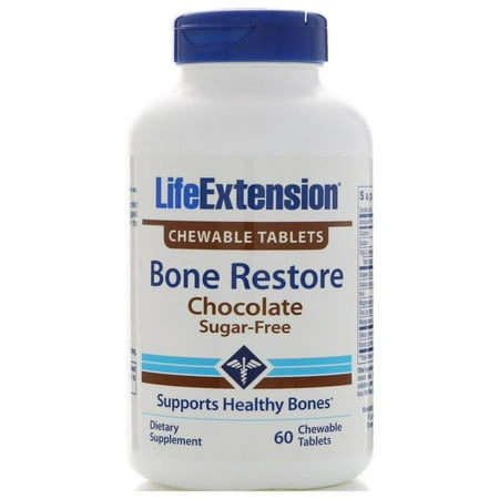 Life Extension Bone - Life Extension Bone Restore 60 chewables Chocolate