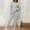 Gray, variant on Dgankt Women Sets 2 Piece Outfits Fashion Solid Knitted Round Neck Long Sleeve Casual Pants Set,Size S-3XL