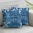 thumbnail image 3 of nygtbtfer Blue Decorative Throw Pillow Set of 2, Lamp Porch Outdoor Home Decor, Get Cozy Seasonal Decorations Sofa Couch Cushion Case White, 3 of 7