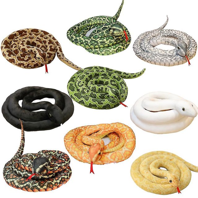 Photo Studio Photo Garden Layout Props Zoo Simulation Snake Green Snake White Snake Plush Toy Snake Doll