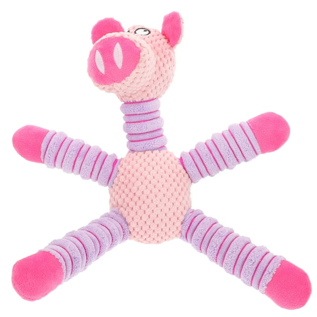 KAKOWELY Exquisito juguete masticable para perros, juguete de peluche de dibujos animados para mascotas, suministros para la dentición de cachorros.
