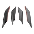 thumbnail image 5 of 4pcs Universal Front Bumper Fins Spoiler Canards Carbon Fiber Appearance, 5 of 5