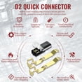 thumbnail image 4 of 50Pcs Double Wire Plug in Connector with Locking Buckle, Low Voltage Wire Connectors, No Strip Snap Wire Connectors, 2 Pin Quick Disconnect Plug for LED Strips, Automotive, 22-18 AWG, 4 of 8