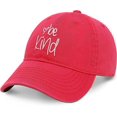 thumbnail image 2 of Gorra de béisbol de moda para mujer Be Kind, estilo polo de algodón unisex, divertida frase inspiradora, para viajes de temporada y actividades al aire libre, color rojo, 2 of 5