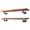 Sunset Cedar, variant on PIPE DECOR Live Edge Wood Shelves with L Shaped Pipe Brackets Boulder Black 36 in.