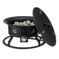 thumbnail image 1 of KFFKFF Foyer au Gaz, Foyer au Propane Rond de 24 Pouces pour l'Extérieur et Portable avec Housse de Protection et Pierres de Lave, Intensité de Flamme Modifiable, Idéal pour le Réchauffement, l'Éclairage, les Événements Sociaux, 58 000 BTU, Noir, 1 of 9