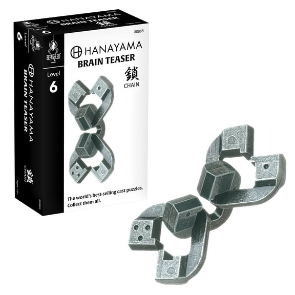 BePuzzled, Chain Hanayama Metal Brainteaser Puzzle Level 6 Ages 12