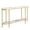 White+Gold, variant on IVV 2-Tier Oval Console Table with White Faux Marbling MDF Top & Gold Metal Frame, for Entryway, Foyer, Living Room, 42.1"L x 11.4"W x 30.5"H