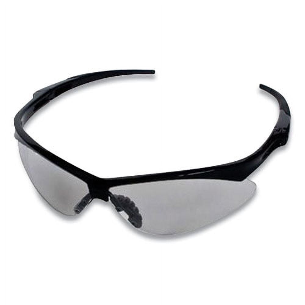 Anser Optical Safety Glasses, Anti-Scratch, Clear Lens, Black Frame | Bundle of 5 Each