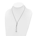 thumbnail image 2 of Majestik  Sterling Silver Rhodium-plated 10-11mm White and Grey Imitation Shell Pearl Spring Ring Clasp 18.5 inch Necklace, 2 of 2