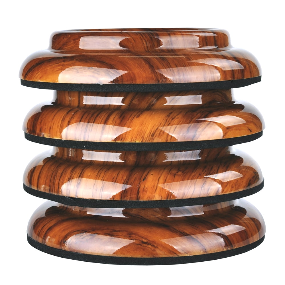 4Pcs Upright Piano Caster Cups,Rosewood Color Piano Caster Piano Leg