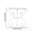 thumbnail image 3 of Wrought Iron Gazing Ball Plant Stand, Multipurpose Decorative Metal Plant Riser for Yard, Flower Bed, Patio, Porch & Indoor Display, 3 of 7