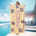 thumbnail image 2 of Personalized Custom Easter Beach Towels with Picture Logo Photo Names Customized Pool Travel Towel for Kids Adults Women Men 30" X 60", 2 of 5