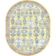 thumbnail image 2 of Rugs.com Lola Collection Rug – 8' x 10' Oval Yellow Medium Rug Perfect For Living Rooms, Large Dining Rooms, Open Floorplans, 2 of 9