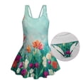 thumbnail image 6 of Tutolipy Tulip Quick Dry Sleeveless Bathing Suit, Swim Dress Soft Bathing Swim Dress for Summer Vacation Size 8-9 Years, 6 of 8