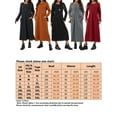thumbnail image 6 of Gomelly Women Sweatshirts Dresses Solid Color Maxi Dress Loose Ladies A Line Work Crew Neck Light Gray L, 6 of 6