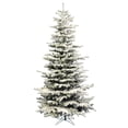 thumbnail image 1 of Vickerman Flocked Slim Sierra 6.5 Foot Tall Full Body Artificial Christmas Tree, 1 of 4