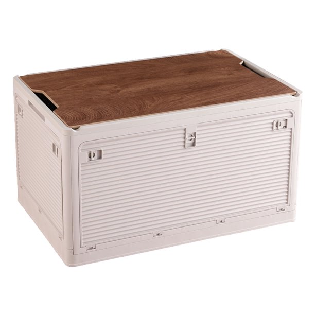 Caja de Almacenamiento Plegable para Acampar Caja Plegable de Plástico Pp Caja de Almacenamiento Plegable de Mesa de Madera 36L Contenedores de Almacenamiento de Plástico ANGGREK Otros