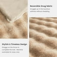 thumbnail image 6 of Cozy Bliss Faux Fur Throw Blanket for Couch, Fuzzy Soft Plush Thick Bubble Blanket for Sofa Bedroom Living Room, 50 * 60 Inches Beige, 6 of 18