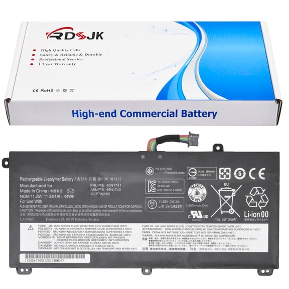 New 00NY639 11.4V 44Wh 45N1740 45N1741 45N1742 45N1743 SB10K12721 Laptop Battery Compatible with Lenovo ThinkPad T550 T550s T560 W550 W550s Series Notebook