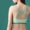 003_Green, variant on Summer Polyester Sleeveless Oversized Athletic Sports Bras for Women Beige Activewear Butterfly Womens Large Size Beauty Back Wrap Breast Latex No Steel Ring Ice Silk Bra Gathering Underwear 5XL