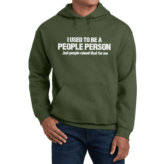 People Person Funny Saying Mens Graphic Hoodie Sweatshirt Clothing Accessories Gifts Mens