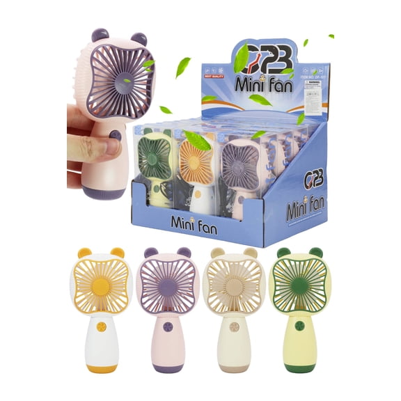 Square Bear - Handheld 1pc Electric Fan