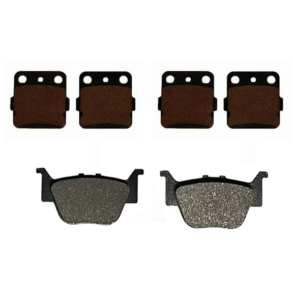Factory Spec, Front & Rear Semi-Metallic Brake Pads for Honda Rubicon 500 & 520 fits 2015-2022 Models