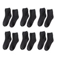 thumbnail image 1 of Destyer 6 Paires de Chaussettes Chaudes, Accessoires Ménagers Réutilisables, Style Japonais, Gris Foncé, 1 of 6