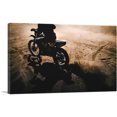 thumbnail image 1 of ARTCANVAS Dirt Bike Motocross Shadow Canvas Art Print - Size: 26" x 18" (1.50" Deep), 1 of 9