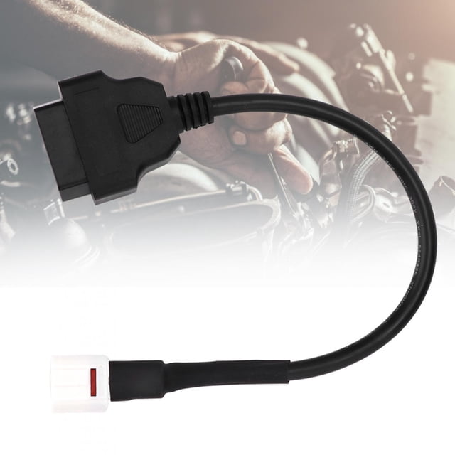 Cable de escáner OB, cable de diagnóstico de escáner de motocicleta OBD2 de 4 pines para Yamaha Resultados impresionantes