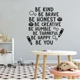 thumbnail image 2 of Family Be Humble Be You Empowering Quote Wall Decal Decoration Be Kind Be Brave Cute Little Bubbles Motivation Quotes Lasts Years and Easily Removable - Size: 40 In(W) x 40 In(H), 2 of 5