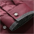 thumbnail image 6 of Men's Dress Shirts Regular Fit Business Casual Solid Color Blouse Stretch Button Down Slim Fit Top/Shirt, 6 of 6