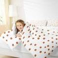 thumbnail image 4 of Manfei Cute Polka Dot King Size Comforter Sets,Geometric Circle Dot Bedding Comforter Set,Orange White Bedding Set For Girls,Ultra Soft Home Decor Reversible,3 Pieces, 4 of 8