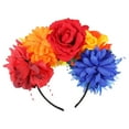 thumbnail image 1 of Diadema de flores, diadema floral, guirnalda, corona de flores, tocado, accesorios para el cabello, 1 of 7