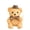 F, variant on Soft Bear Plush with Hat and Bow Tie, Cuddly Stuffed Animal for Home Decor, Huggable Bear Toy for Birthdays and Special Occasions, Decorative Figurine
