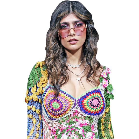 Mia Khalifa (Colourful) Half Body Buddy Cutout