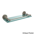 thumbnail image 4 of Prestige Skyline Collection Tempered Glass Shelf with Gallery Rail - Satin Chrome / 16 Inch, 4 of 5