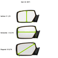 thumbnail image 5 of Fits 14-17 1500 Silverado, Sierra 15-17 2500, 3500 Right Pass Mirror Glass Lens, 5 of 6